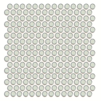 Penny Rond Blanc BCZ703-Carreaux de mosaïque, Mosaïque en céramique, Mosaïque ronde blanche