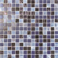 20x20mm Square Matte Hot Melt Glass Iridescent BGE005-Pool tiles, Glass mosaic tile, Glass mosaic pattern for pool