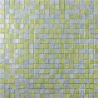 15x15mm Sauqre Hot Melt Glass Mixed Yellow BGC017-Pool tiles, Pool mosaic, Glass mosaic, Glass mosaic sheets