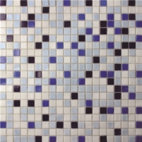 Color cuadrado patrón mixto BGC022-Baldosa de piscina, Mosaico de piscina, Mosaico de cristal, Mosaico de mosaico de vidrio