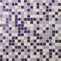 Square Multicolored BGC035-Pool tile, Pool mosaic, Glass mosaic, Hot melt glass mosaic tile
