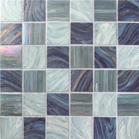 Iridescent Square BGK002-carrelage de la piscine, la piscine mosaïque, mosaïque de verre, carreaux de mosaïque en verre de douche