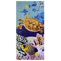 Pool Art KZO039MY-Pool Art, Mosaic Art, Piscina Mosaics Turtle, Piscina Tile Picture