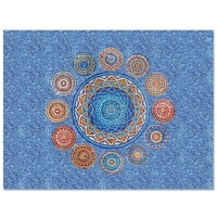 Mandalas KZO040MY-pool tile art, mosaic pool art, swimming pool mosaic art, glass mosaic pool tiles