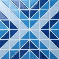 Santorini Square TRG-SA-SQ-Azulejo de la piscina, azulejo del triángulo, azulejo de la piscina