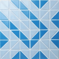 Santorini Puzzle TRG-SA-PZ-Azulejo de piscina, telha de triângulo, projetos de azulejos de piscina