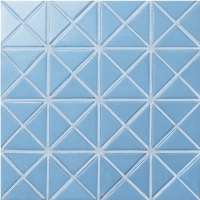 Santorini Pure-Color TRG-SA-P1-Azulejo de la piscina, azulejo del triángulo, teja de la piscina para la venta