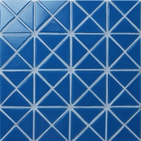 Santorini Pure-Color TRG-SA-P2-Azulejo de la piscina, azulejo del triángulo, azulejo de la piscina Vidrio