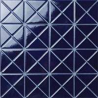 Santorin Pure-Color TR-SA-P4-Carrelage en triangle, carreaux en céramique triangulaire, fabricants de carreaux de piscine