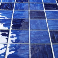Wave Blue Blend BCP001-Mosaic tile, Ceramic mosaic tiles, Wave swimming pool mosaic tiles, Mosaic tiles from China