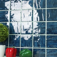 Vague Yale Bleu BCP601-Tuiles de mosaïque, Tuiles de mosaïque de piscine, Piscine mosaïque, Tuiles en céramique
