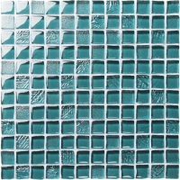 Cristal de vidrio BRH002-Azulejo de mosaico de vidrio, mosaico de vidrio cristal, formas de mosaico de vidrio de cristal