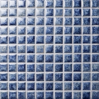 25x25mm Square Glossy Porcelain Dark Blue BCI910-Ceramic mosaic, Ceramic mosaic tile, Ceramic pool tile suppliers 