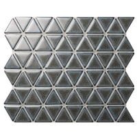 Triangle gris foncé BCZ930A-tuiles de mosaïque grise, tuile de porcelaine de mosaïque, tuiles de mur de mosaïque de cuisine