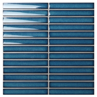 Finger Tile Dark Blue BCZ629Z-blue mosaic tiles bathroom, porcelain mosaic tile sheets, kitchen tiles mosaic