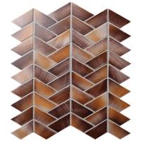 Trapezoid Brown BCZ933A-backsplash da cozinha do mosaico, telhas de mosaico marrons, banheiro da telha de mosaico