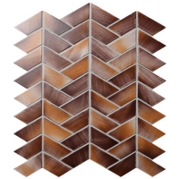 Trapezoide Brown BCZ933A-backsplash de la cocina del mosaico, azulejos de mosaico marrones, baño del azulejo del mosaico