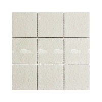 97x97mm Square Full Body Matte Porcelain White BCP201D-mosaic tile bathroom, mosaic wall tiles, mosaic backsplash