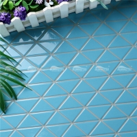 Pure Color TR-SA-P2Z-mosaic triangles, blue pool tiles for sale, pool tile stores
