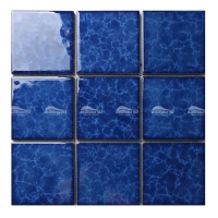 Flor De Fambe BMG904A1-backsplash de azulejos por atacado, azulejos azuis, telhas grossas de mosaico de piscina