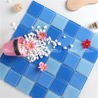 Verre de cristal BGK002F2-carreaux de piscine en verre, tuile en verre de piscine de piscine, tuile bleue de piscine de verre