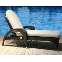 Sun Lounger CL901-CT-cadeira da espreguiçadeira da piscina, cadeira da espreguiçadeira, rattan da mobília do jardim