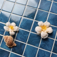 48x48mm Square Porcelain Ink-Jet Blue KOA2605-pool tiles blue, pool tiles ceramic, pool tiles for sale