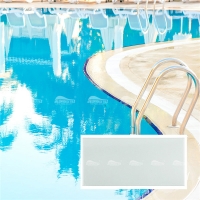 White Tile BCZB202-Pool tile, White pool tiles, Pool area tiles, Outdoor tiles for pool area