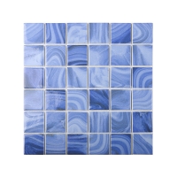 Recycled Glass GKOM9903-2x2 glass mosaic, glass tile pool waterline, glass tile shower