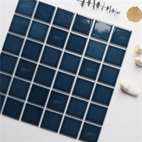 48x48mm Square Glossy Crystal Glazed Porcelain Blue KOA2702-2x2 blue pool tile, waterline pool tile company, blue mosaic bathroom tiles