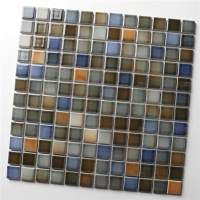 Crystal Glazed HOA2008-1x1 porcelain mosaic tile, porcelain mosaic tile bathroom, 1x1 square mosaic tile