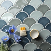 Fish Scale ZGA2001-fish scale mosaic backsplash, fish scale mosaic color, pool tile supplier