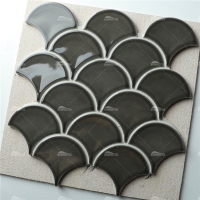 Fish Scale ZGA2303-glossy fish scale mosaic, fan shaped mosaic tile, pool tile wholesale