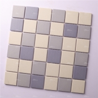 48x48mm Square Full Body Unglazed Mixed Purple KOF6005-tile wholesale,mix purple unglazed mosaic,unglazed porcelain floor tile