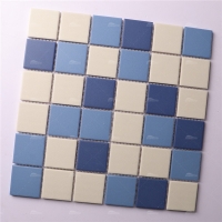 48mm Full Body Unglazed KOF6008-tile wholesale,blend blue unglazed mosaic,2x2 unglazed mosaic
