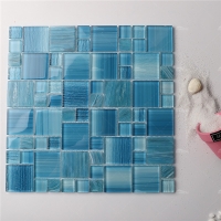 Blend Size Hot Melt Mix Crystal GZOM9603-pool tile store, hot melt glass tile, transparent pool tile