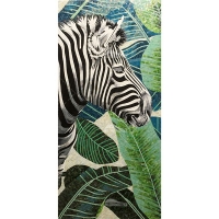 Glass Zebra Pattern Mosaic Art ZGH2016-pool wall art, mosaic mural, mosaic art supplies