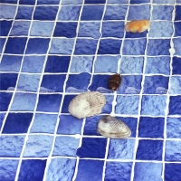 波蓝CKO014Y-马赛克瓷砖，陶瓷马赛克，游泳池马赛克瓷砖，波形图案池马赛克