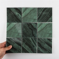 Ink-Jet MGF8701-dark green pool tile, square mosaic tile, swimming pool tiles for sale