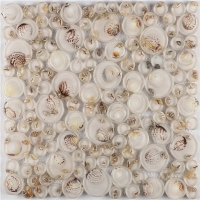 Glass Resin Mother of Pearl GZGH8901-glass mother of pearl mosaic, round resin glass mosaic, tile supplier