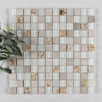 Stone mix Glass Conch Resin Tile GHGH8901-pool tile, glass stone mosaic tile,resin tile,pool tile supply
