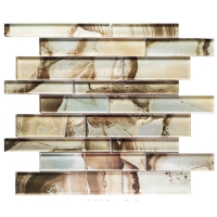 Mixed Size Linear Shape Laminated Glass GZOJ9916-glass mosaic,glass mosaic tile sheets,glass tiles price