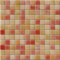 25x25 Square Euro Glass Mosaic Blend Orange ZCIO004-glass mosaics for pools,orange pool tiles,euro glass mosaic,mosaic tiles company