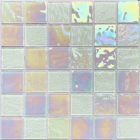 2x2 Crystal Glass Iridescent GKOL1201-mosaic tiles swimming pool,iridescent pool glass tile,tile for pools