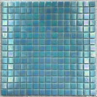 20*20mm Square Iridescent Blue Glass GEOJ2902-pools tile,swimming pool glass mosaic tiles,swimming pool tiles for sale philippines