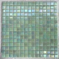 20*20mm Square Iridescent Aqua Green Glass GEOJ2904-swimming pools mosaic,aqua pool tiles,pool tile distributors