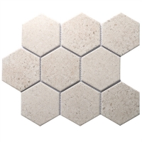 4 Inch Hexagon Inkjet Printing Ceramic ZOA2211-pool floor mosaic,mosaic hexagon tile,floor mosaic