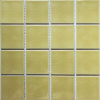 73*73mm Square Porcelain Crackle Yellow COB501X-porcelain pool tiles,swimming pool tiles 3x3,porcelain tile pool