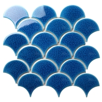 Fish Scale Ocean Blue BCZ714-fishscale tile,fish scale tile bathroom,fish scale tiles for sale