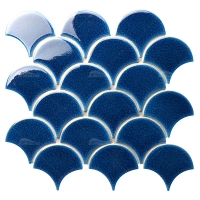 Fish Scale Dark Blue BCZ632-fish scale tiles,fish scale ceramic tile,scallop tile